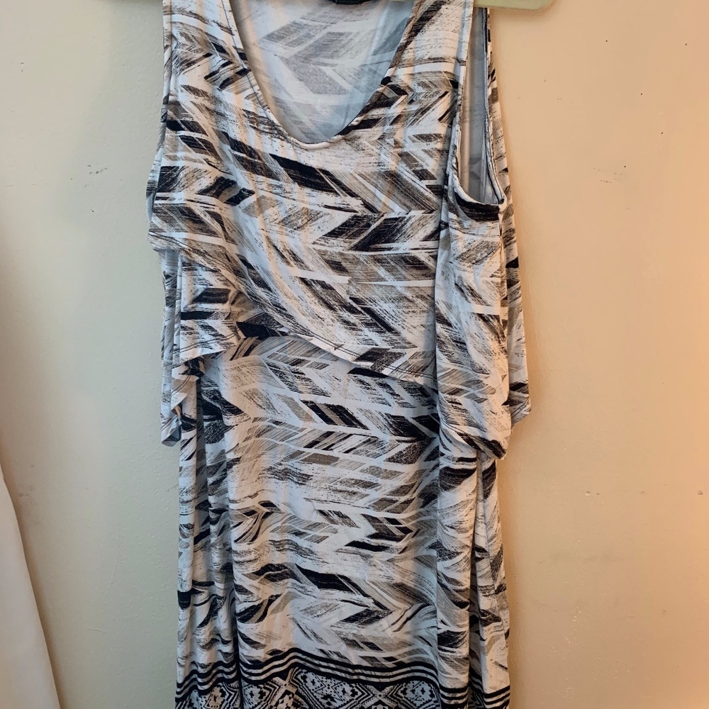 Layered brown dress with beautiful design